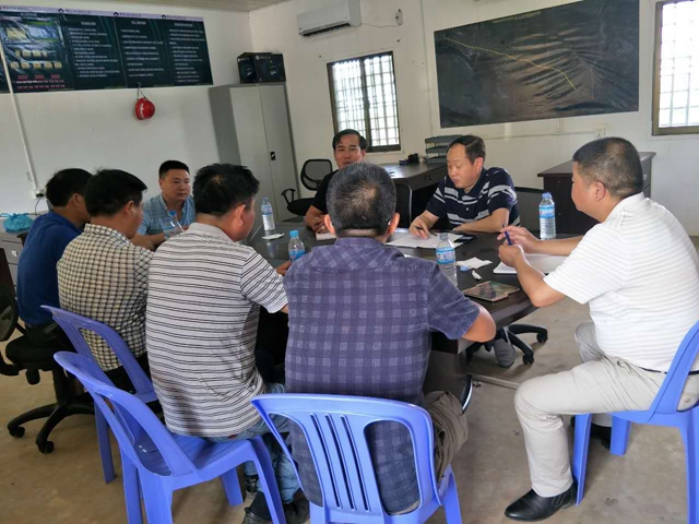 陈云总经理到柬埔寨工程检查指导工作