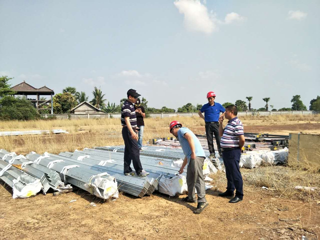 陈云总经理到柬埔寨工程检查指导工作