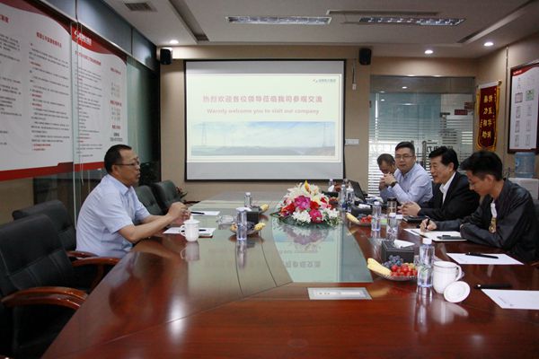 京能宁夏喊叫水110kV项目总指挥李军来公司考察交流