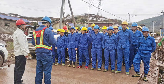迎战雨雪,全力恢复110kV美拖二线送电